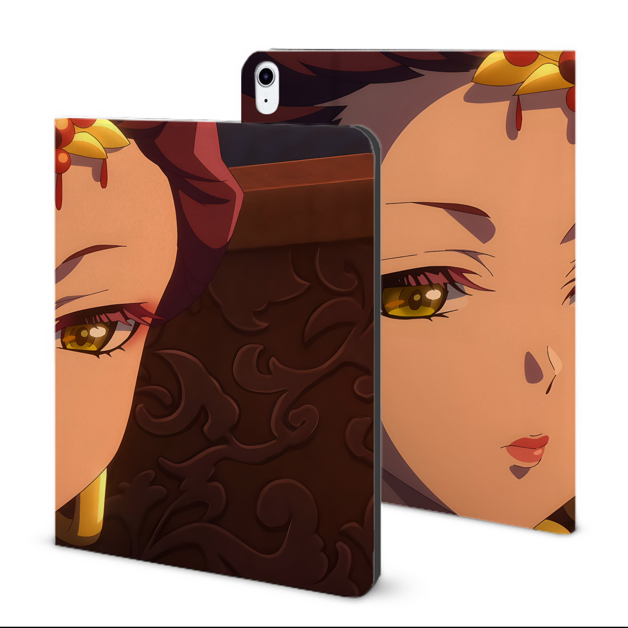 （画像用） 薬屋のひとりごと The Apothecary Diaries IPad ケース ブック型 PUレザー TPU 耐衝撃 軽量 薄型 ペン収納なし 全面保護 IPad 各モデル対応